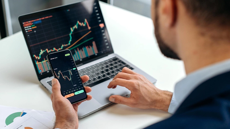 Säule Tradevo Trading Plattform